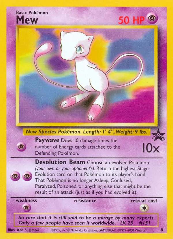 Mew #8, Standard print, TCGdex reference