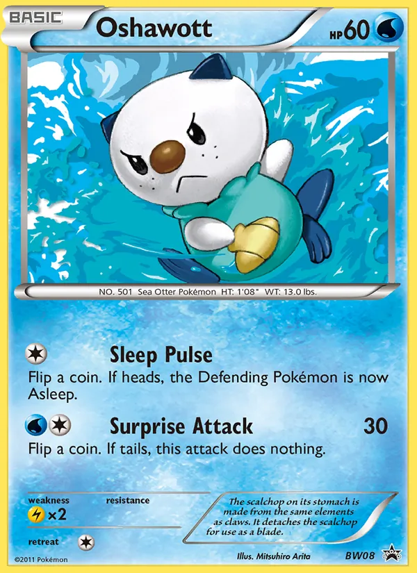 Oshawott #BW08, BW Black Star Holo, TCGdex reference