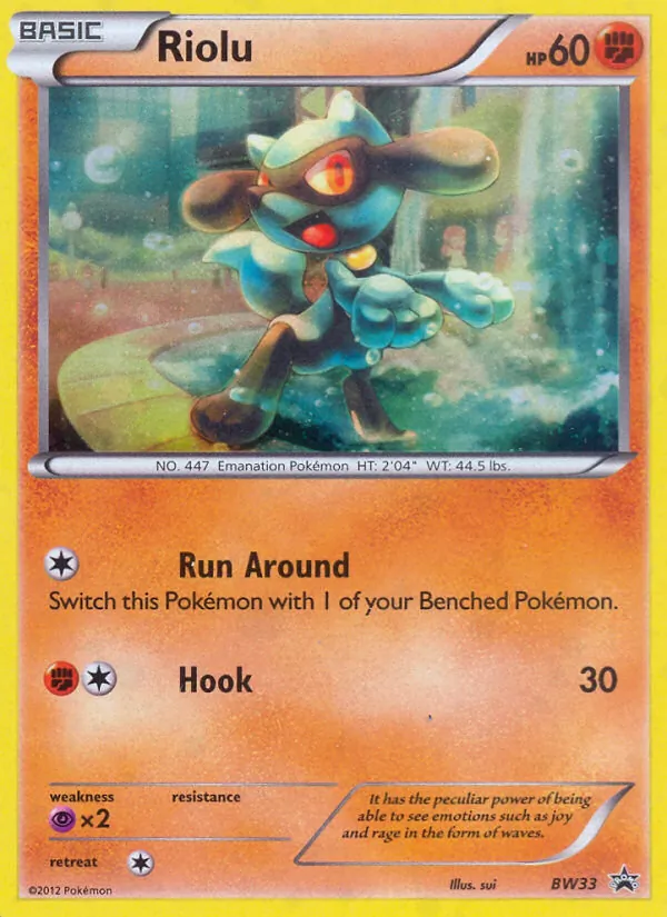 Riolu #BW33, BW Black Star Cosmos Holo, TCGdex reference