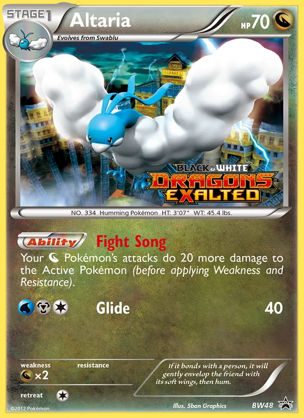 Altaria BW48, base reference; stamps unverified
