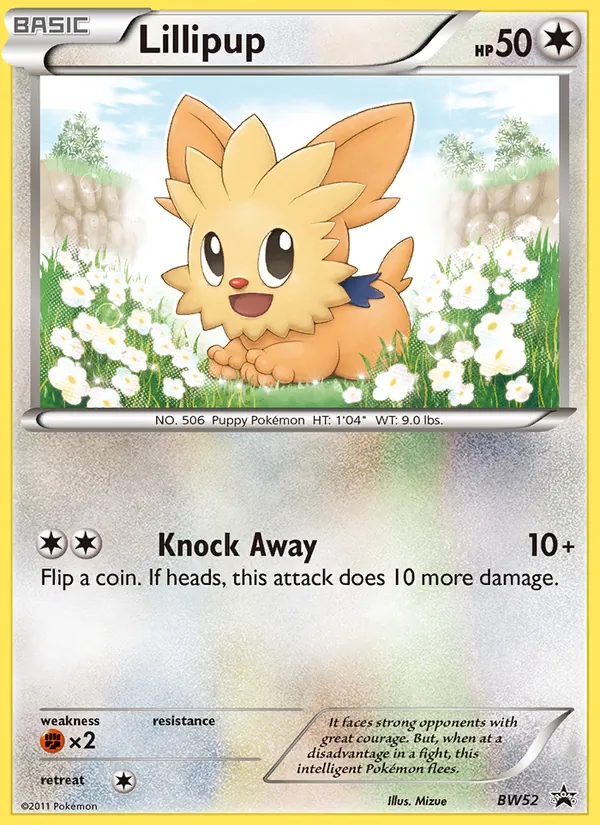 Lillipup #BW52, BW Black Star Holo, TCGdex reference