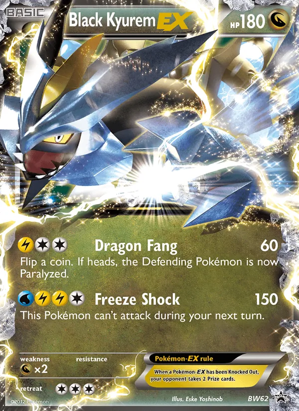 Black Kyurem-EX #BW62, BW Black Star Holo, TCGdex reference