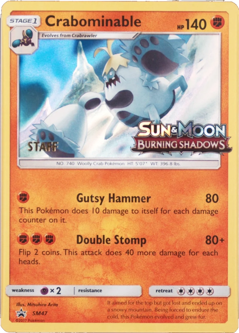 Crabominable Staff Prerelease PSA reference placeholder