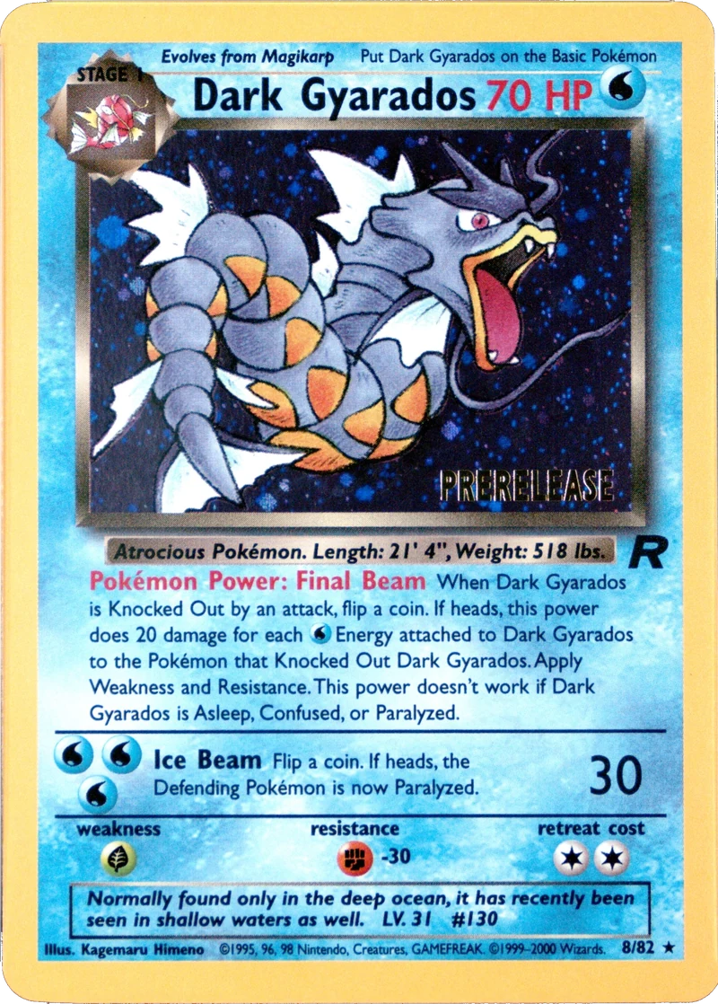 Dark Gyarados Prerelease PSA reference placeholder