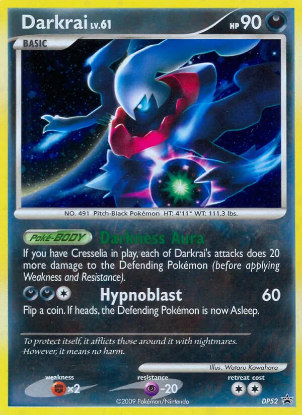 Darkrai #DP52, DP Black Star Cosmos Holo, TCGdex reference