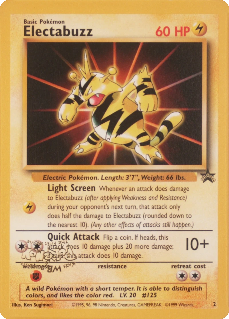 Electabuzz 2 inverted WB stamp PSA reference placeholder