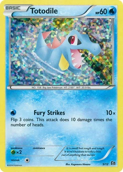 Totodile #05, English McDonald's Collection 2016 promo, reference image