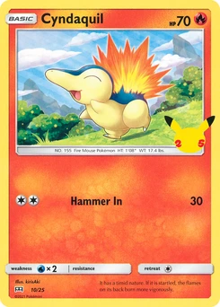 Cyndaquil #10, English McDonald's Collection 2021 promo, reference image