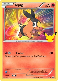 Tepig #13, English McDonald's Collection 2021 promo, reference image
