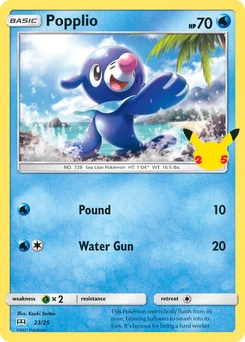 Popplio #23, English McDonald's Collection 2021 promo, reference image