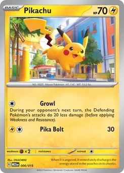 Pikachu #06, English McDonald's Collection 2023 promo, reference image