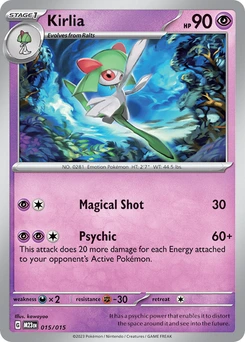Kirlia #15, English McDonald's Collection 2023 promo, reference image