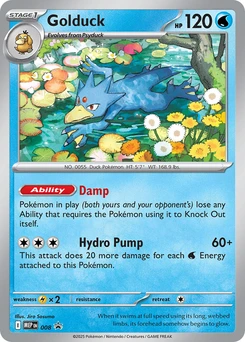 Golduck #008, English MEP Black Star Promos promo, reference image