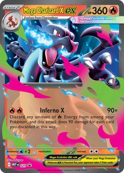 Mega Charizard X ex #029, English MEP Black Star Promos promo, reference image