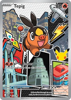 Tepig #050, English MEP Black Star Promos promo, reference image