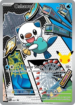 Oshawott #051, English MEP Black Star Promos promo, reference image