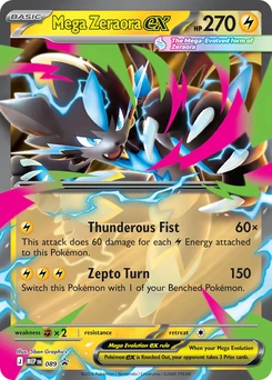 Mega Zeraora ex #089, English MEP Black Star Promos promo, reference image