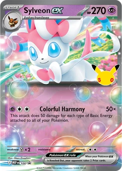 Sylveon ex #100, English MEP Black Star promo, reference image