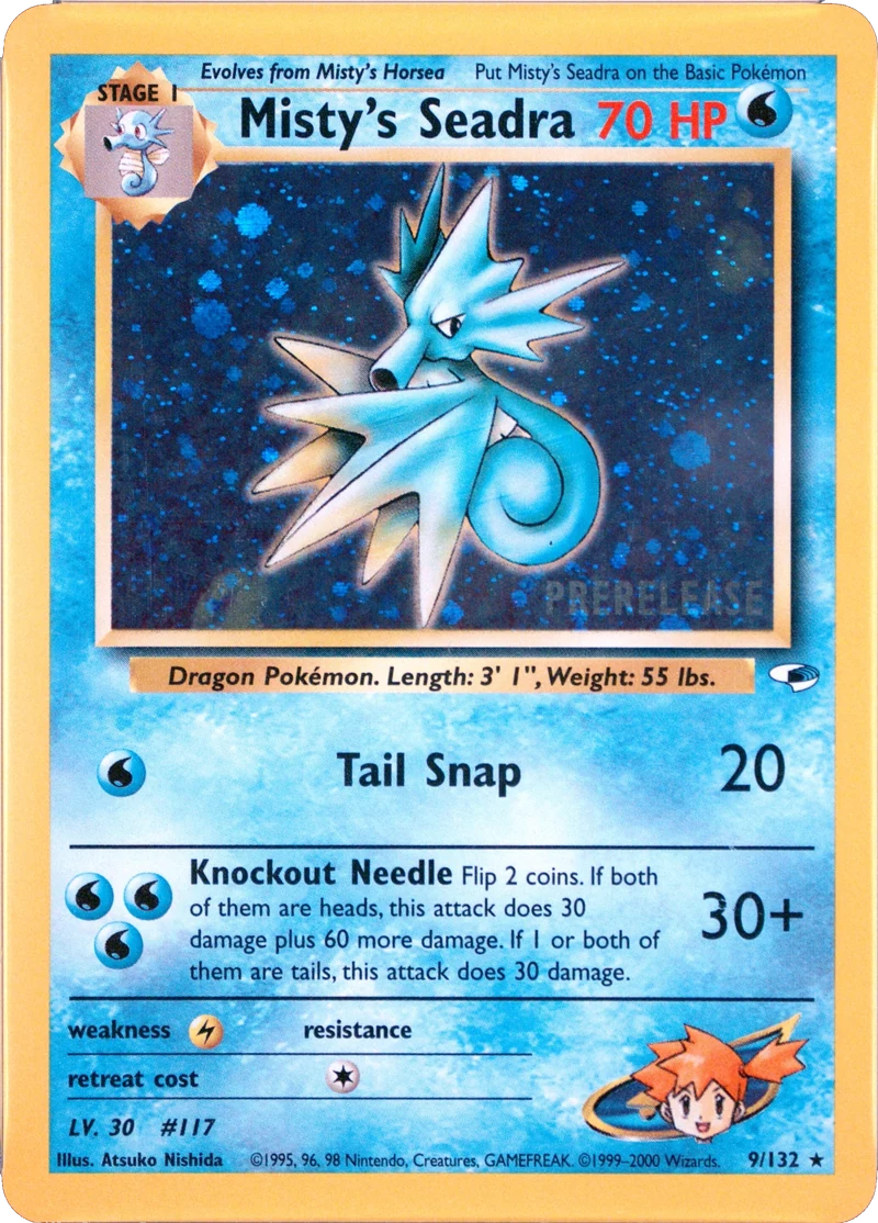 Misty's Seadra Prerelease PSA reference placeholder