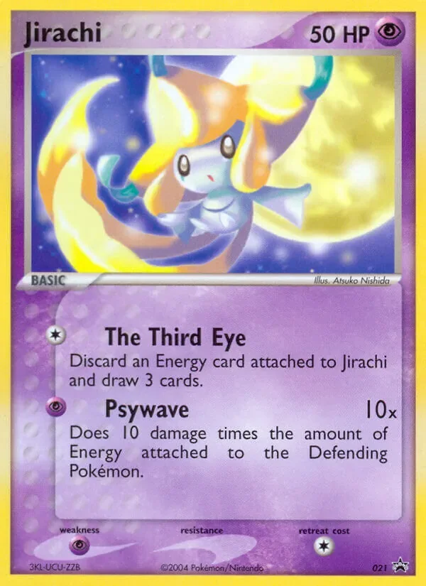 Jirachi #021, Nintendo Black Star Standard print, TCGdex reference