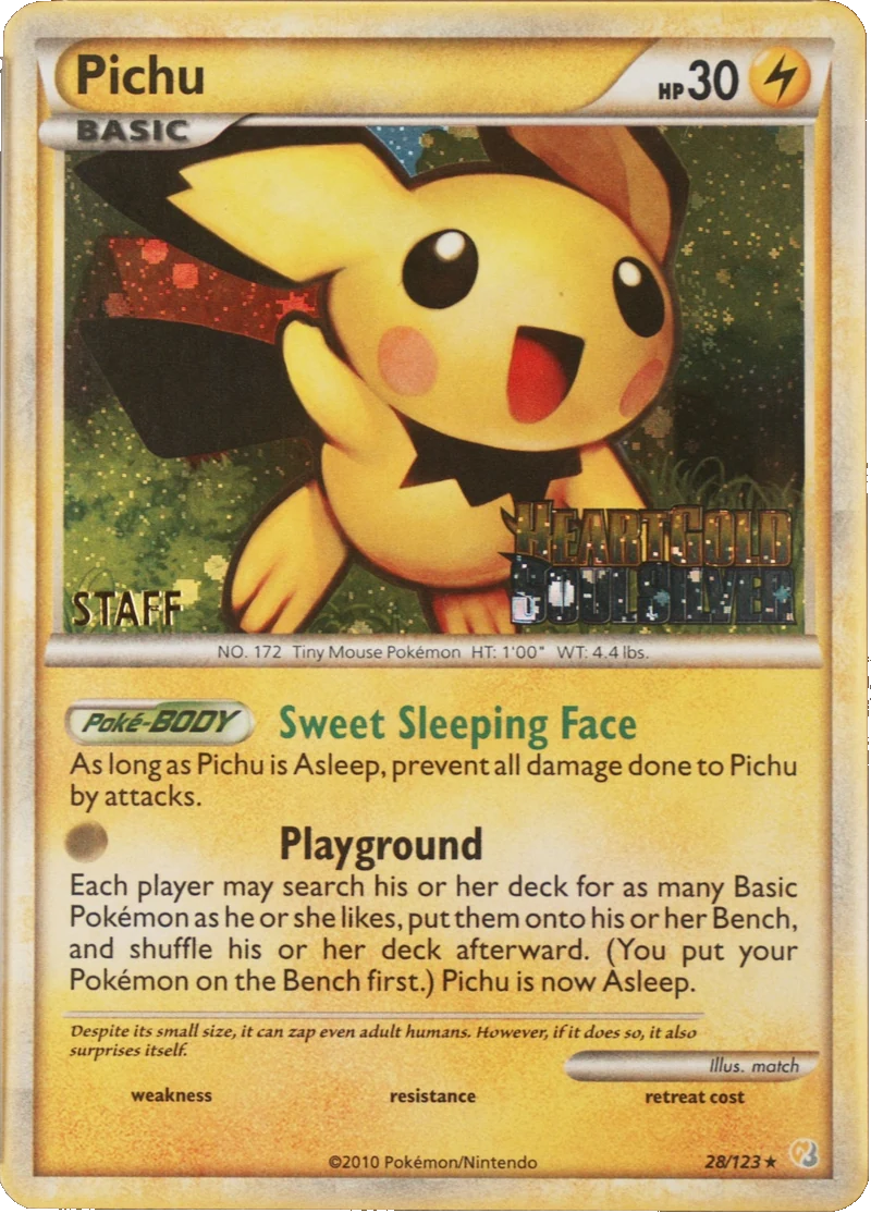 Pichu Staff Prerelease PSA reference placeholder