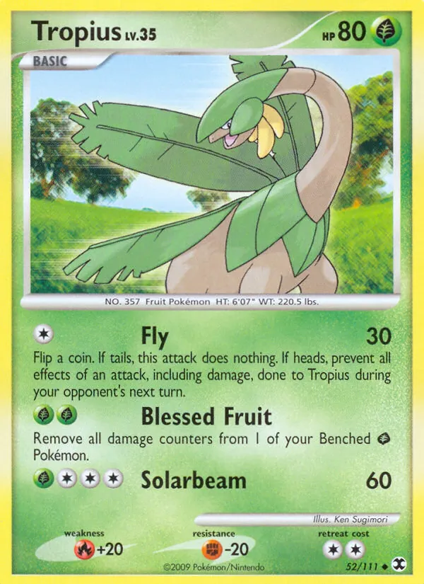 Tropius 52/111, base reference; stamps unverified