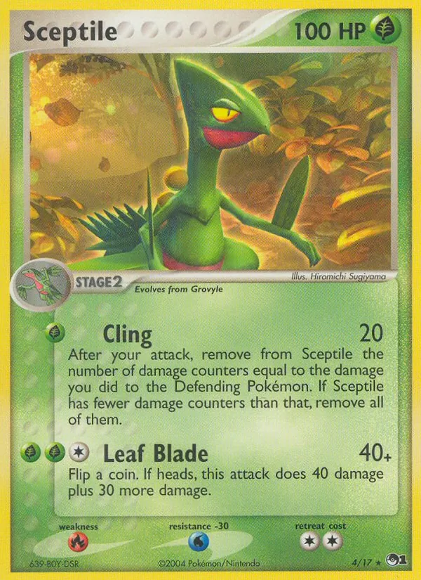 Sceptile #4, POP Series 1 Non Holo, TCGdex reference