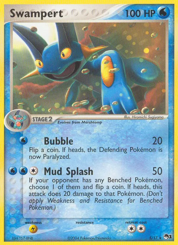 Swampert #5, POP Series 1 Non Holo, TCGdex reference