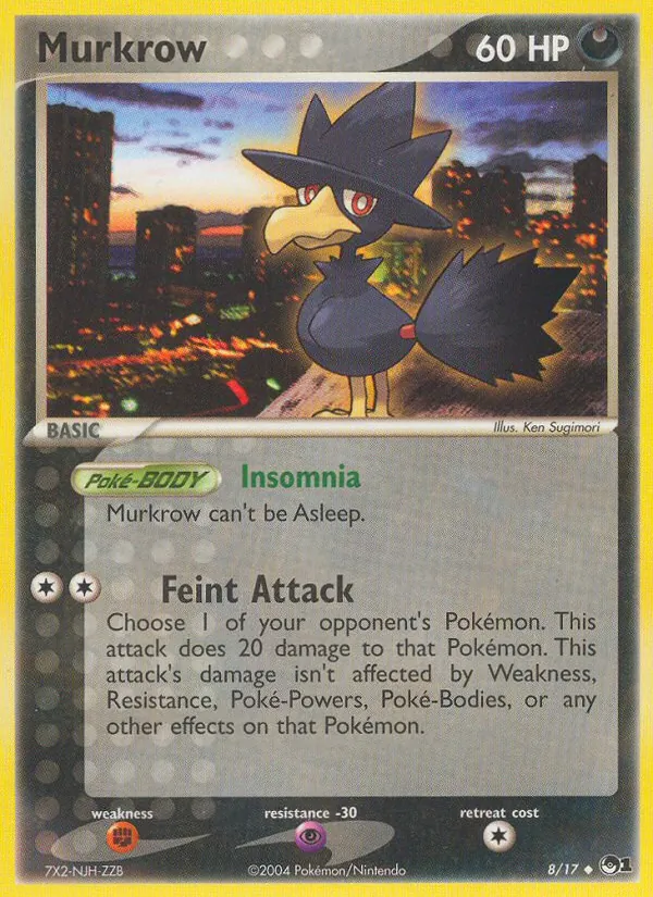 Murkrow #8, POP Series 1 Non Holo, TCGdex reference
