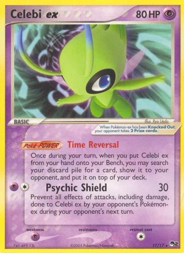 Celebi ex #17, POP Series 2 Non Holo, TCGdex reference