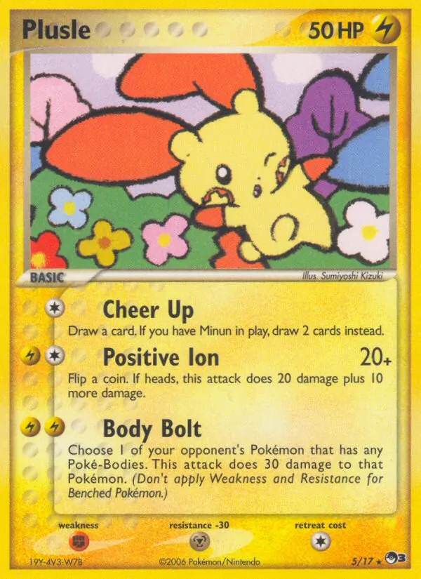 Plusle #5, POP Series 3 Non Holo, TCGdex reference