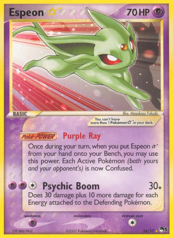 Espeon ★ #16, POP Series 5 Non Holo, TCGdex reference