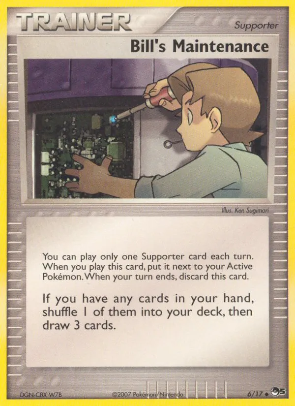 Bill's Maintenance #6, POP Series 5 Non Holo, TCGdex reference