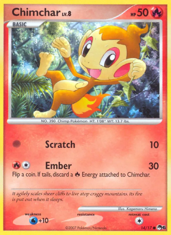 Chimchar #14, POP Series 6 Non Holo, TCGdex reference