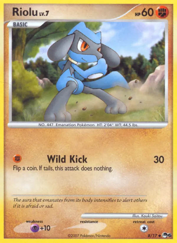 Riolu #8, POP Series 6 Non Holo, TCGdex reference