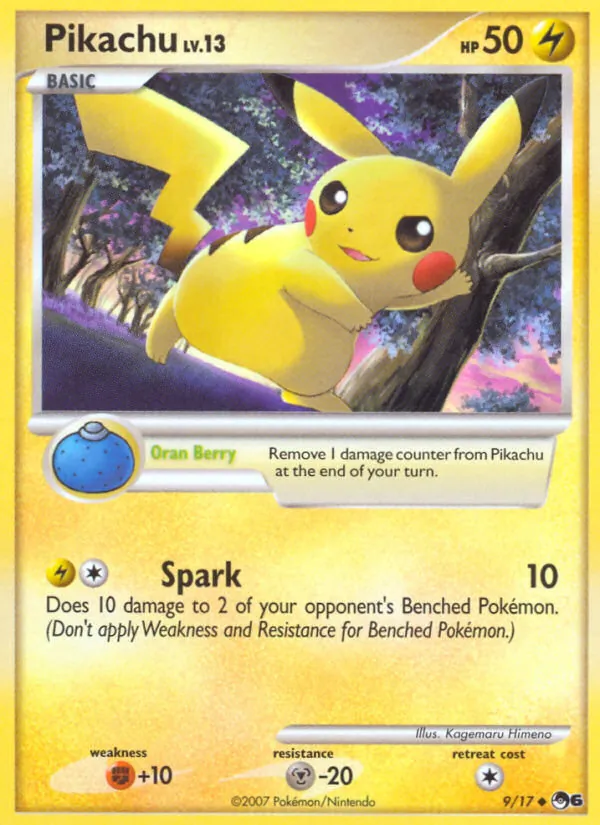 Pikachu #9, POP Series 6 Non Holo, TCGdex reference