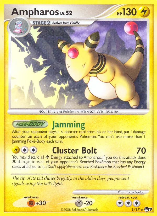 Ampharos #1, POP Series 7 Non Holo, TCGdex reference