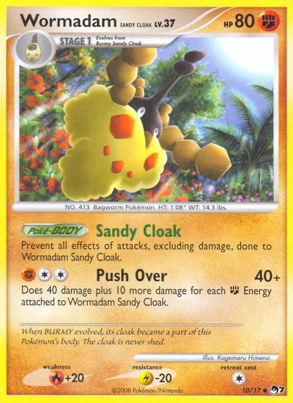 Wormadam Sandy Cloak #10, POP Series 7 Non Holo, TCGdex reference