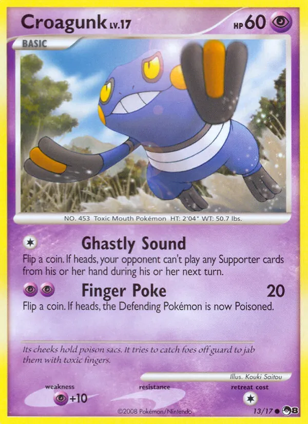 Croagunk #13, POP Series 8 Non Holo, TCGdex reference