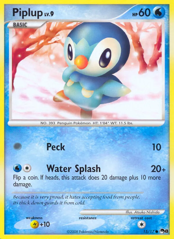 Piplup #15, POP Series 8 Non Holo, TCGdex reference