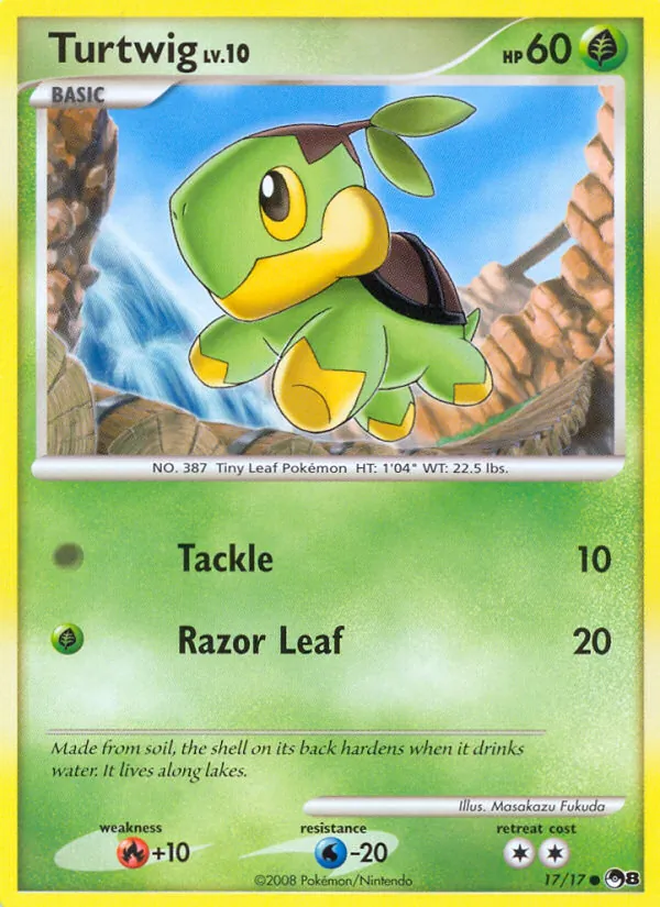 Turtwig #17, POP Series 8 Non Holo, TCGdex reference