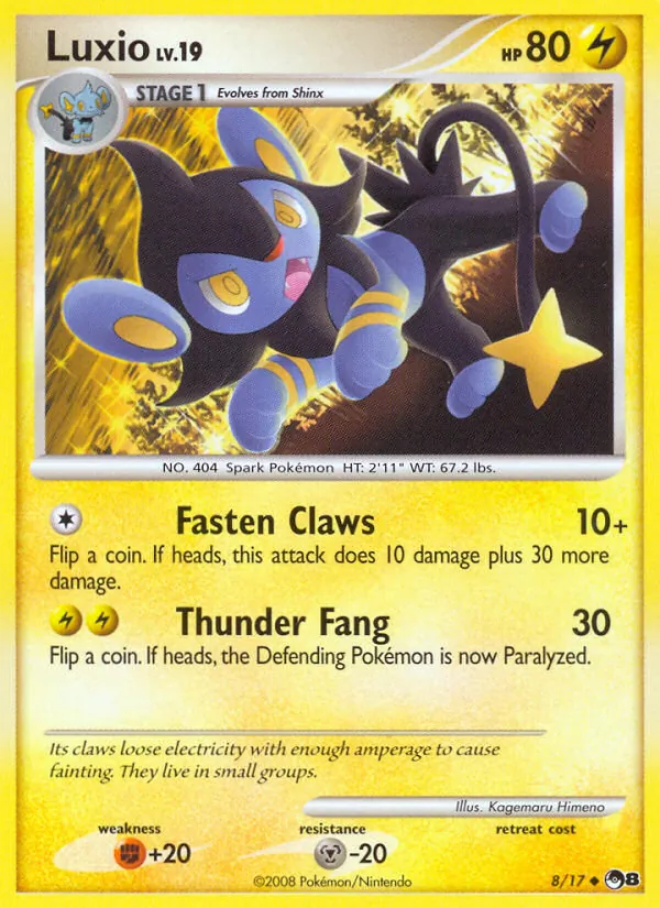Luxio #8, POP Series 8 Non Holo, TCGdex reference