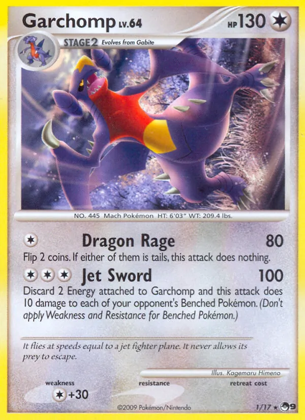 Garchomp #1, POP Series 9 Non Holo, TCGdex reference