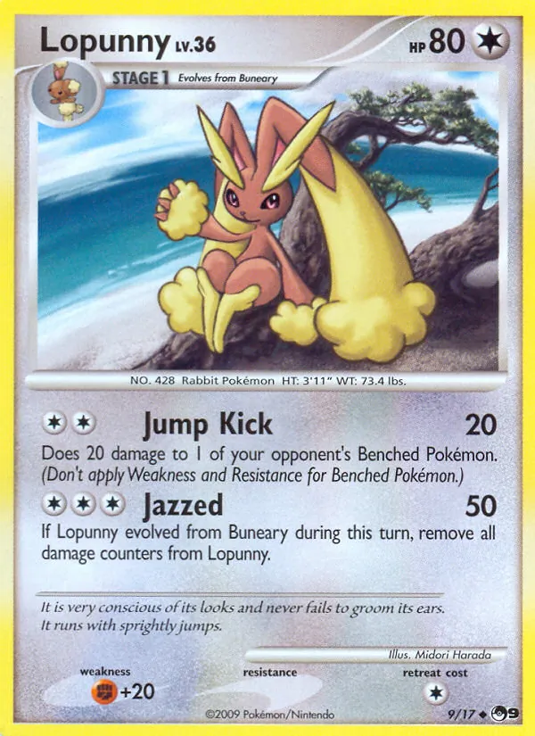 Lopunny #9, POP Series 9 Non Holo, TCGdex reference