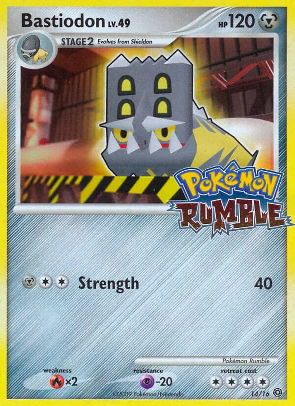 Bastiodon #14, Pokémon Rumble Standard print, TCGdex reference