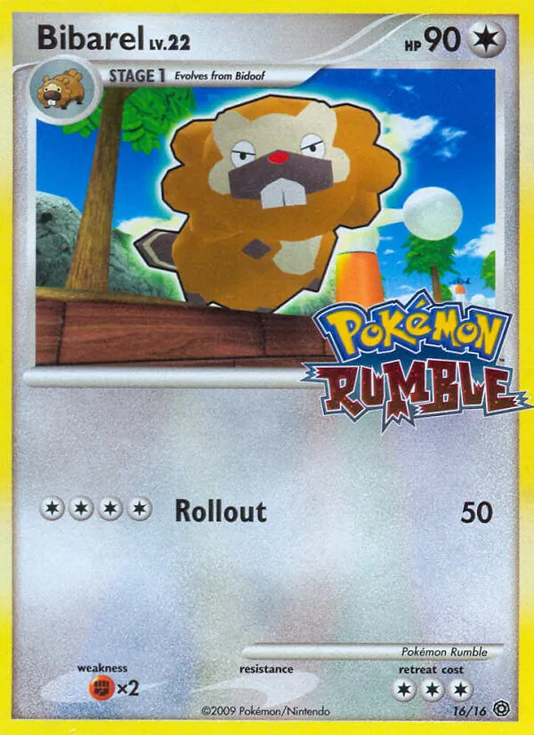 Bibarel #16, Pokémon Rumble Standard print, TCGdex reference