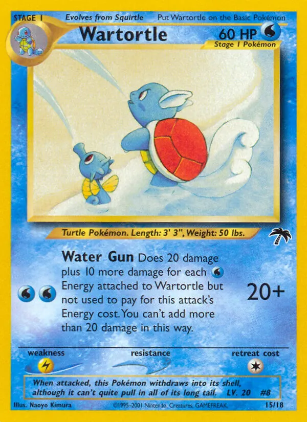 Wartortle 15/18 Southern Islands reference