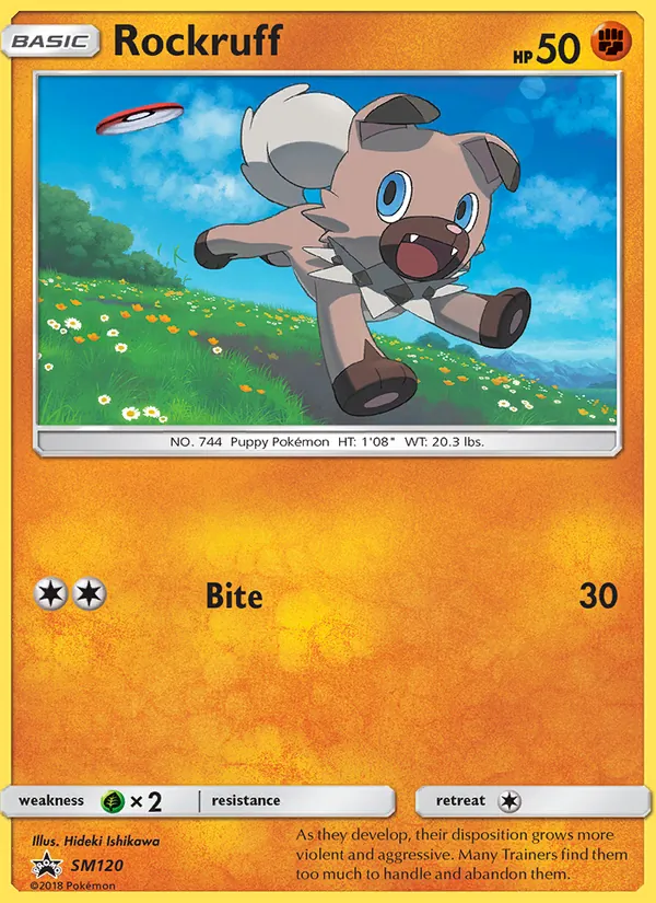 Rockruff #SM120, SM Black Star Holo, TCGdex reference