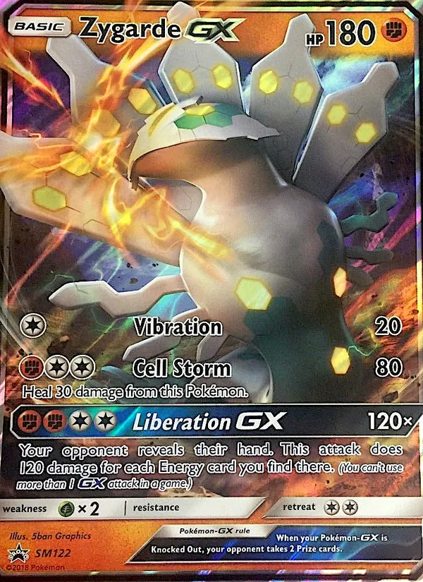 Zygarde GX #SM122, SM Black Star Holo, TCGdex reference