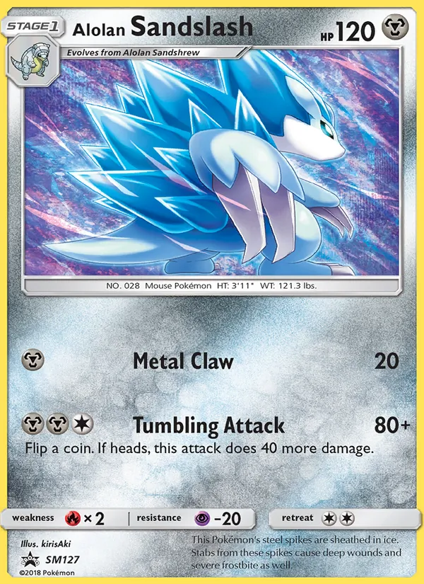 Alolan Sandslash #SM127, SM Black Star Holo, TCGdex reference